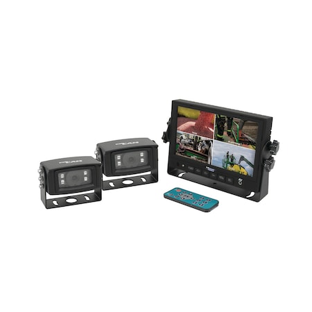A & I Products CabCAM  Video System, Quad (7" Digital Touch Screen LCD Monit2 White Light Cameras) 12"x6.5"x8" A-CWL7M2CQ